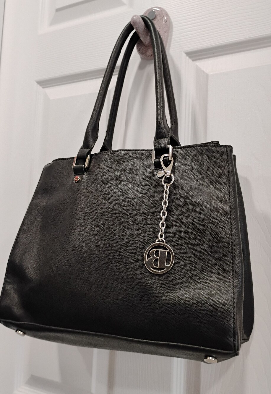 Black Satchel with Gold Accent